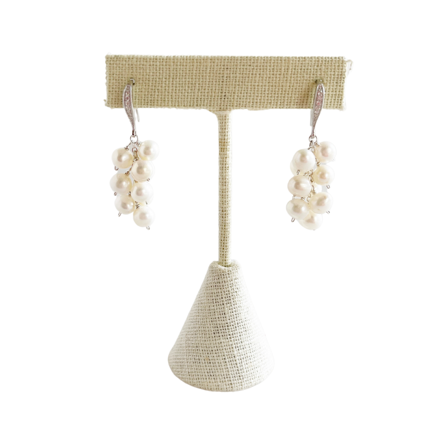 Adele Earring, Freshwater Pearl, Silver