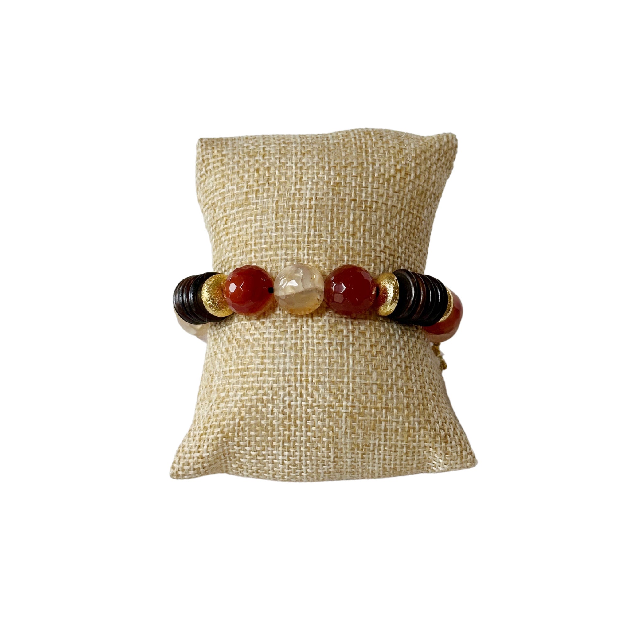 Limited Edition Bracelet, Orange Agate
