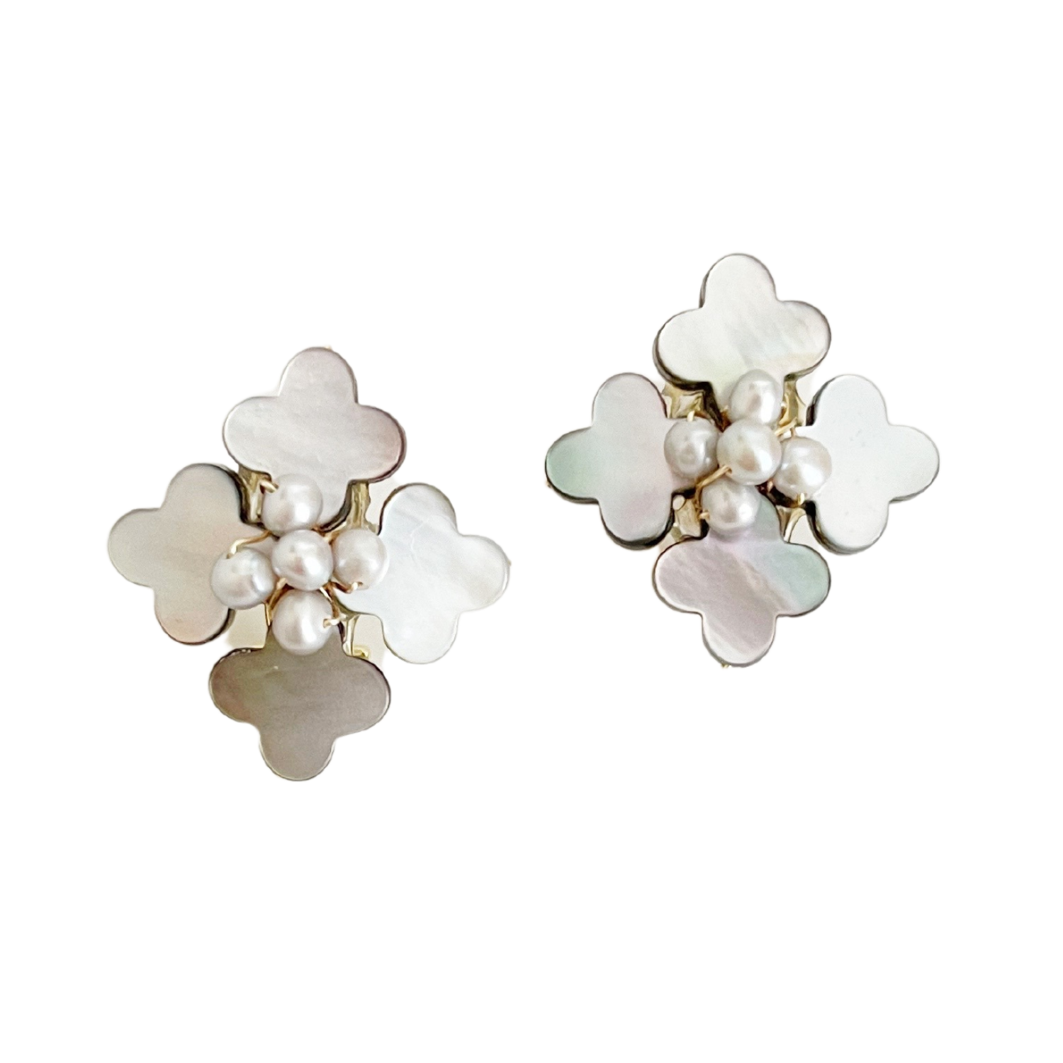 Ruth Earring, Single, Gray