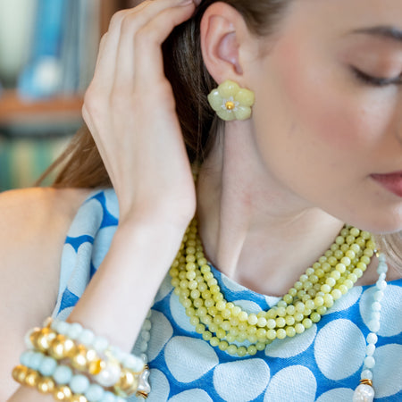 Murphy Necklace, Chartreuse