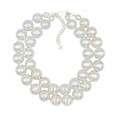 Martha Necklace, Double, Silver