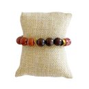 Joy Bracelet, Rust and Coral