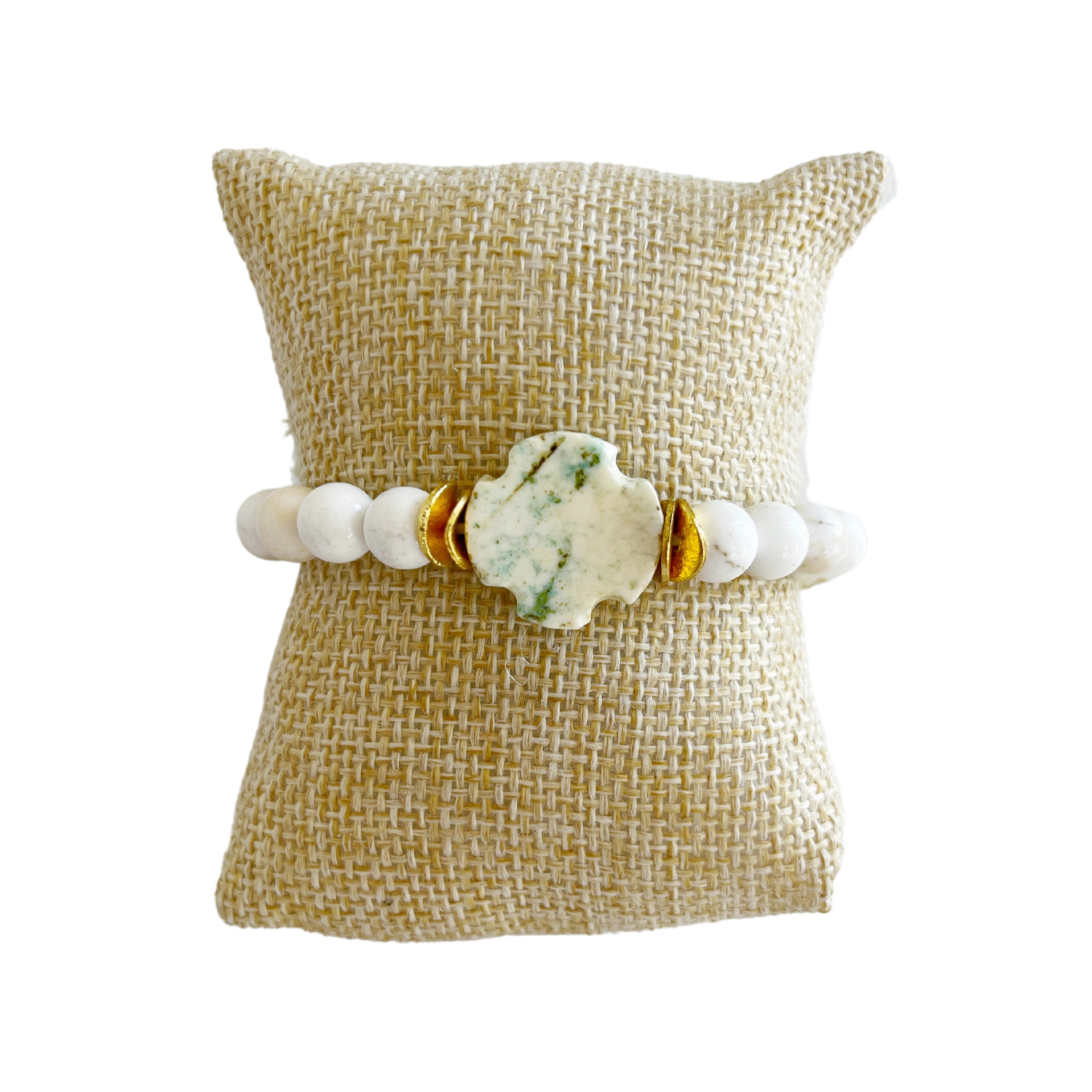 Emily Bracelet, Magnesite and Chrysoprase