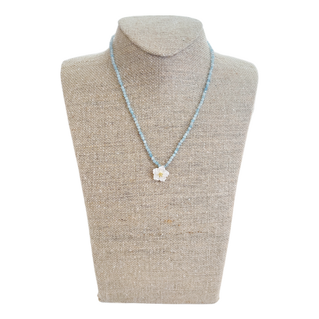 Azalea Necklace, Auqamarine