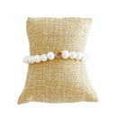 Single Heart Bracelet, Pearl