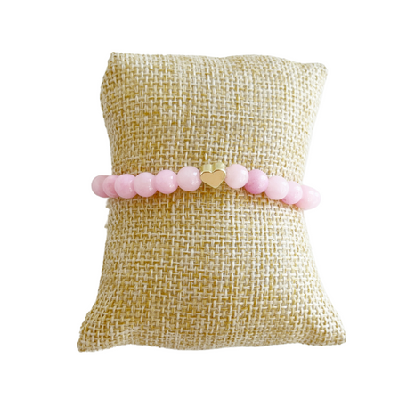 Heart Bracelet, Single, Pink