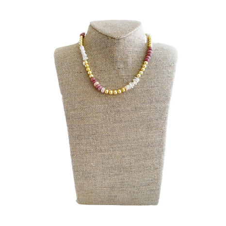 Jordan Necklace, Pink