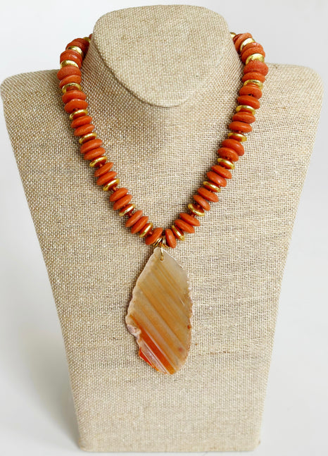 Lara Necklace, Orange