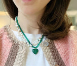 Michelle Necklace, Green Onyx