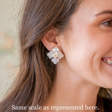 Ruth Earring, Aqua