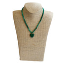 Michelle Necklace, Green Onyx