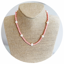Helen Necklace, Pink Coral