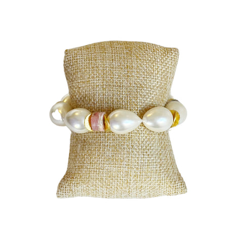 Mae Bracelet, Pink Opal
