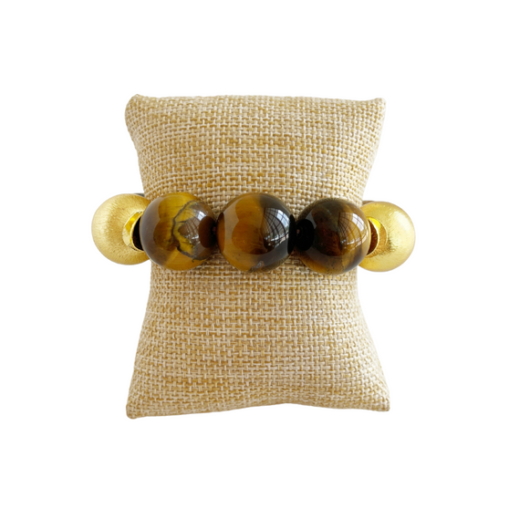Addison Bracelet, Tiger Eye, Large