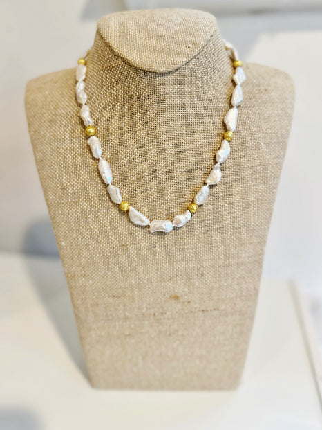 Blanca Necklace, Freshwater Stick Pearl
