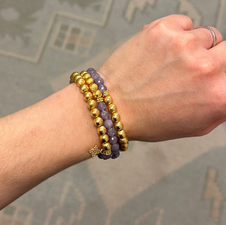 Lizzie Bracelet, Purple Lepidolite