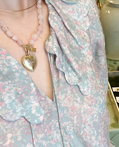 Keepsake Necklace, Pink Morganite