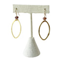 Lauren Earring, Pink Moonstone