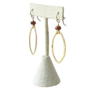 Lauren Earring, Pink Moonstone