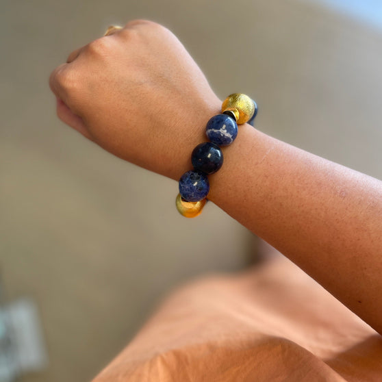 Addison Bracelet, Sodalite, Large