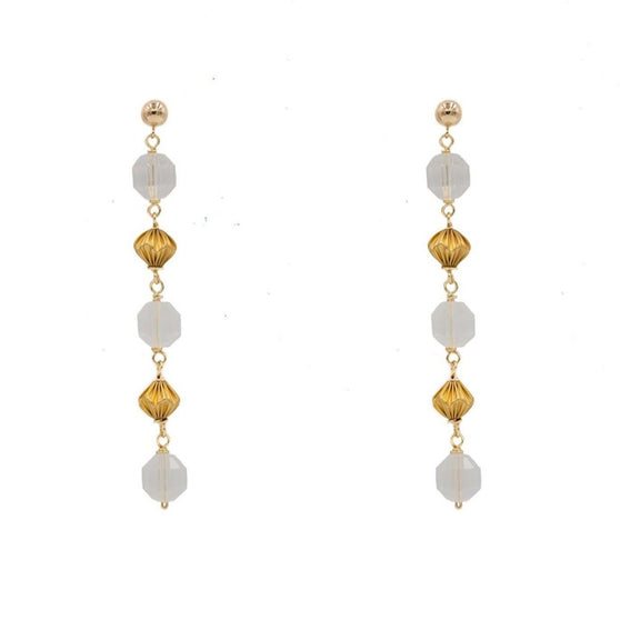 Alice Earring, Triple, Clear