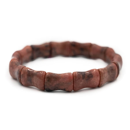 Bamboo Bangle, Rhodonite