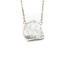 Eva Necklace, White Cornflake Pearl