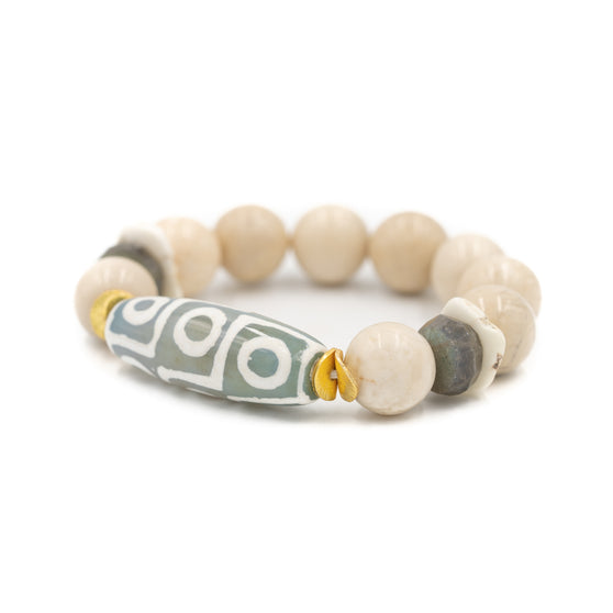 Hamilton Bracelet, White Jasper