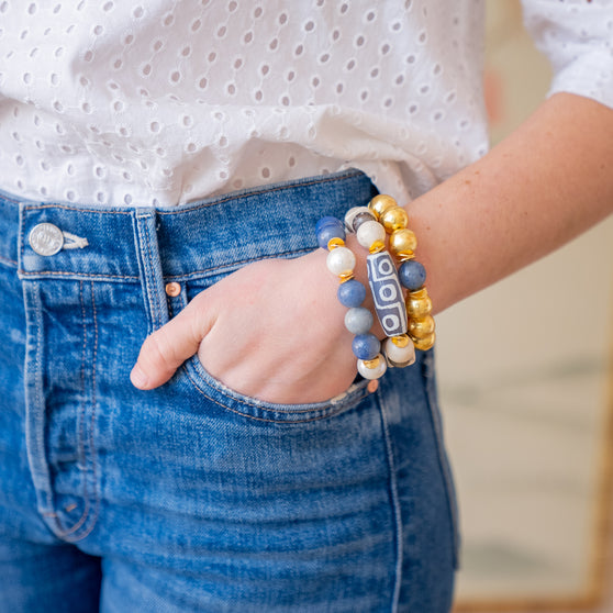 Hamilton Bracelet, White Jasper