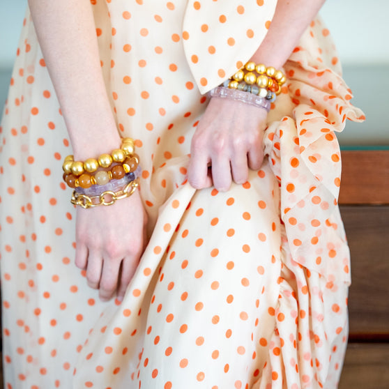 Pyron Bracelet, Orange Aventurine