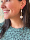 Cindy Earring, White Pearl