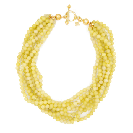 Murphy Necklace, Chartreuse