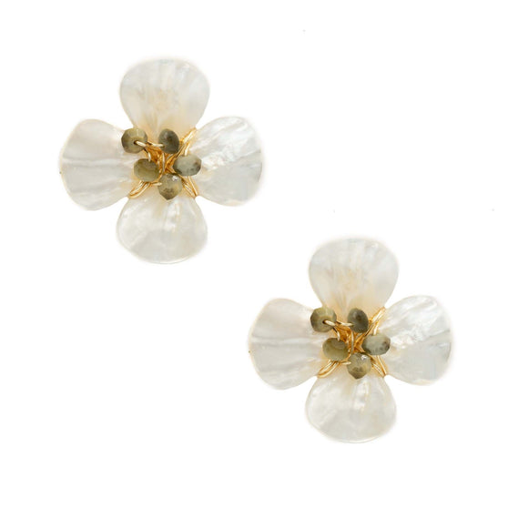 Poppy Earring, Moss
