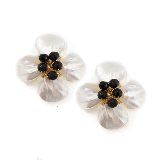 Poppy Earring, Black Onyx