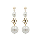 Cindy Earring, White Pearl